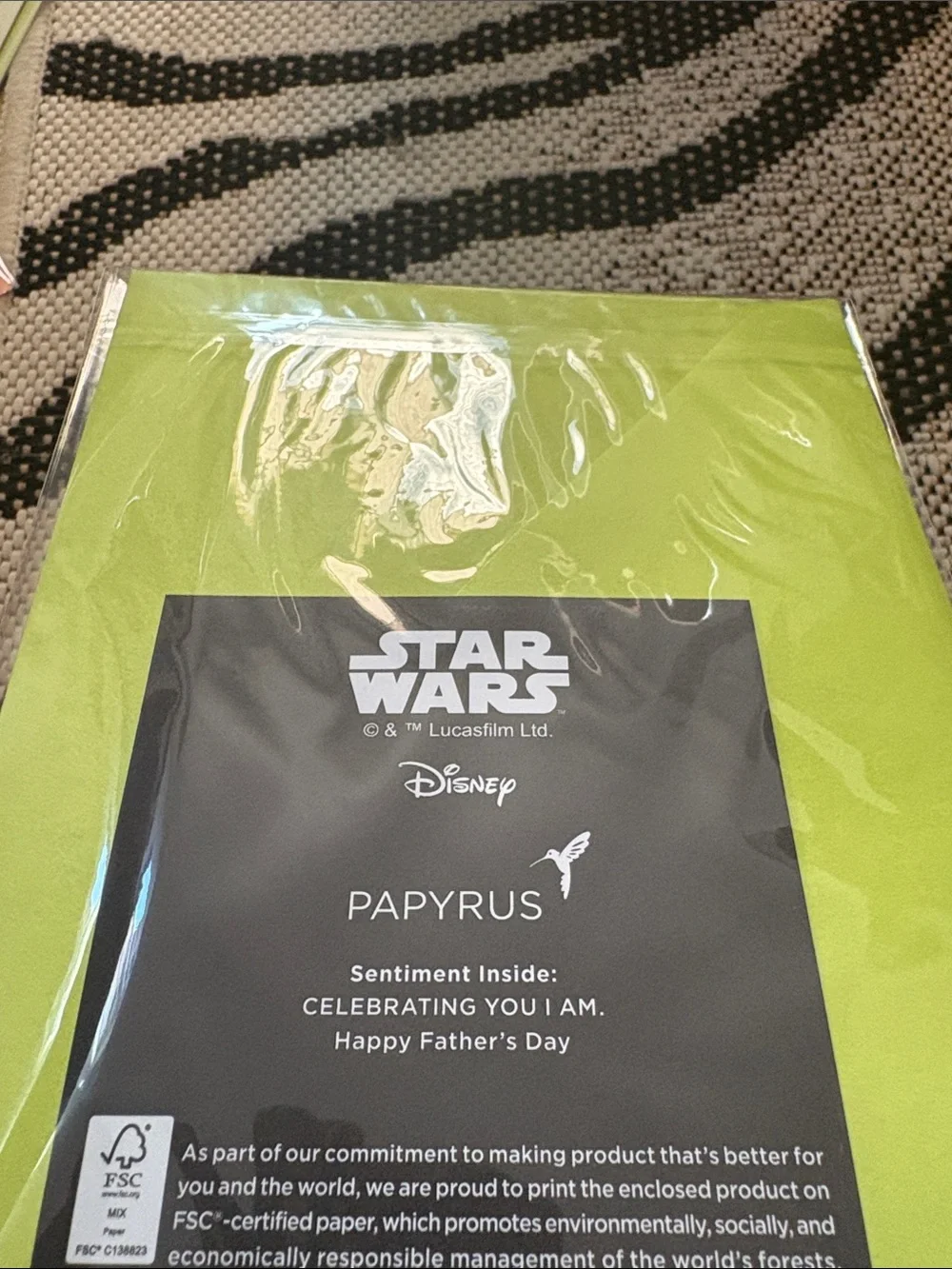 🆕Papyrus-Star Wars Yoda Father’s Day Greeting Card